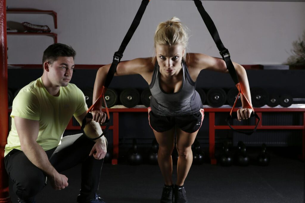 woman doing exercise